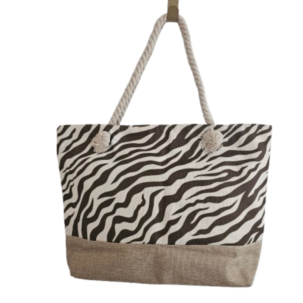 Zebra Print Tote Bag NWOT